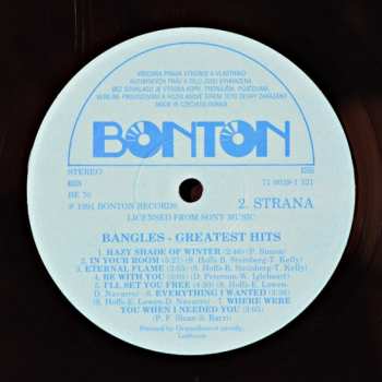 LP Bangles: Greatest Hits (BONTON)