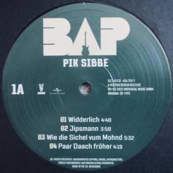 2LP BAP: Pik Sibbe