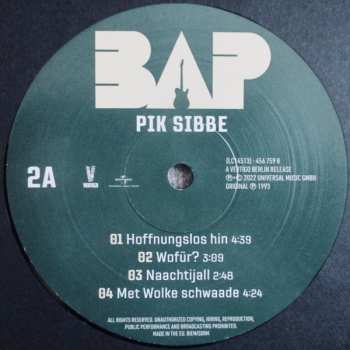 2LP BAP: Pik Sibbe