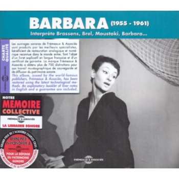 Album Barbara: Barbara (1955 - 1961) Interprète Brassens, Brel, Moustaki, Barbara...