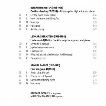 CD Leonard Bernstein: My Name Is Barbara