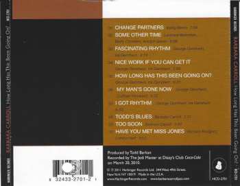 CD Barbara Carroll Trio: How Long Has This Been Going On? Live At Dizzy's Club Coca-Cola