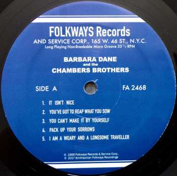 LP The Chambers Brothers: Barbara Dane And The Chambers Brothers