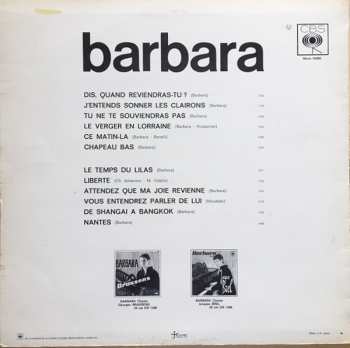 LP Barbara: Dis, Quand Reviendras-tu ?