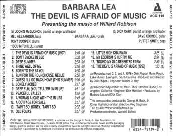 CD Barbara Lea: The Devil Is Afraid Of Music