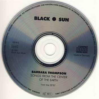 CD Barbara Thompson: Songs From The Center Of The Earth