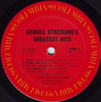 LP Barbra Streisand: Barbra Streisand's Greatest Hits