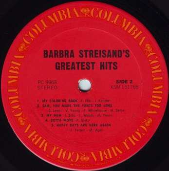 LP Barbra Streisand: Barbra Streisand's Greatest Hits