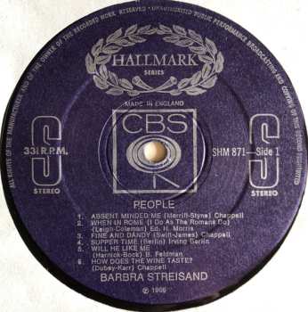 LP Barbra Streisand: People