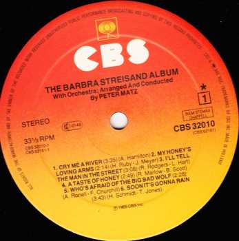 LP Barbra Streisand: The Barbra Streisand Album