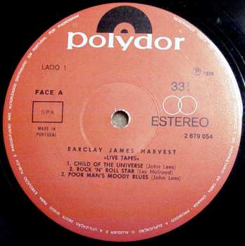 2LP Barclay James Harvest: Live Tapes