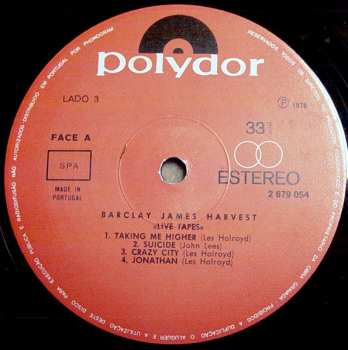 2LP Barclay James Harvest: Live Tapes