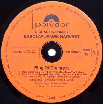 LP Barclay James Harvest: Ring Of Changes