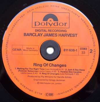 LP Barclay James Harvest: Ring Of Changes