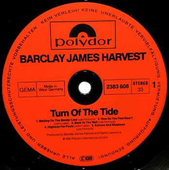 LP Barclay James Harvest: Turn Of The Tide