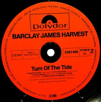 LP Barclay James Harvest: Turn Of The Tide