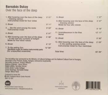 CD Barnabás Dukay: Over The Face Of The Deep