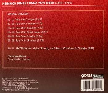 CD Heinrich Ignaz Franz Biber: Mensa Sonora Battalia