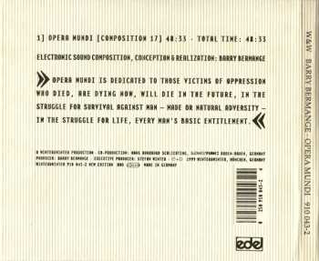 CD Barry Bermange: Opera Mundi [Composition 17]