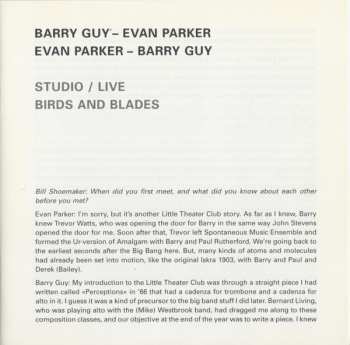 2CD Evan Parker / Barry Guy: Birds And Blades