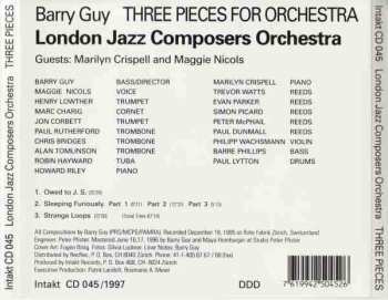 CD Barry Guy: Three Pieces For Orchestra