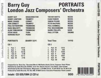 2CD Barry Guy: Portraits