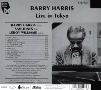 CD Barry Harris: Live In Tokyo
