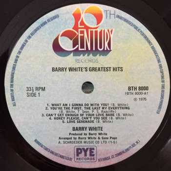 LP Barry White: Greatest Hits