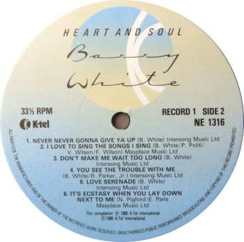 2LP Barry White: Heart And Soul