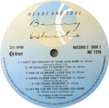 2LP Barry White: Heart And Soul