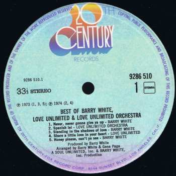 2LP Love Unlimited Orchestra: Best Of Barry White, Love Unlimited & Love Unlimited Orchestra