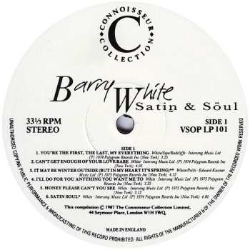 2LP Barry White: Satin & Söul