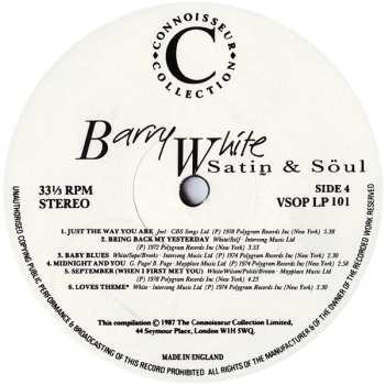 2LP Barry White: Satin & Söul