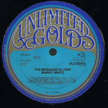 LP Barry White: The Message Is Love