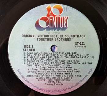 LP Love Unlimited Orchestra: Together Brothers (Original Motion Picture Soundtrack)