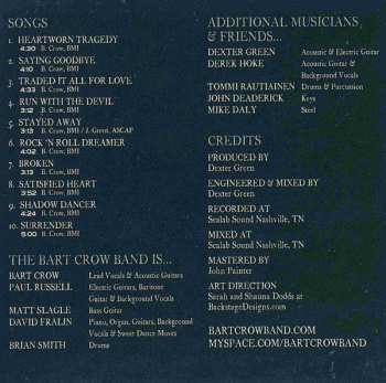 CD Bart Crow Band: Heartworn Tragedy