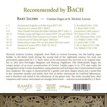 CD Bart Jacobs: Recommended By Bach