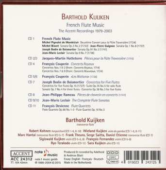 11CD/Doos Barthold Kuijken: French Flute Music - The Accent Recordings 1979-2003