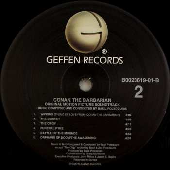 LP Basil Poledouris: Conan The Barbarian - Original Motion Picture Soundtrack