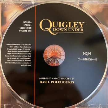 CD Basil Poledouris: Quigley Down Under (Original MGM Motion Picture Soundtrack)