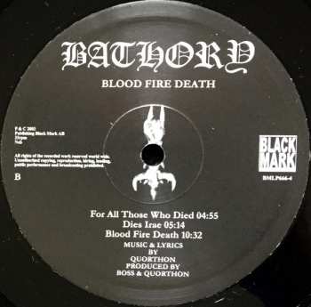 LP Bathory: Blood Fire Death