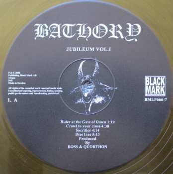 2LP Bathory: Jubileum Volume I CLR