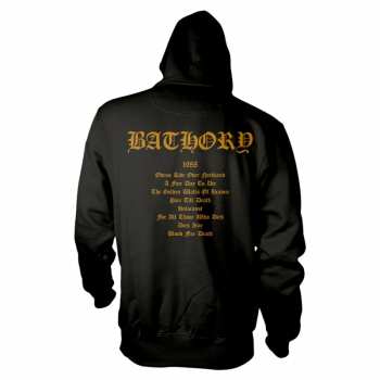 Merch Bathory: Mikina S Kapucí Blood Fire Death S