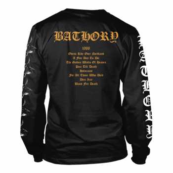 Merch Bathory: Tričko S Dlouhým Rukávem Blood Fire Death 2 XL
