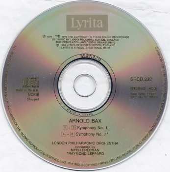 CD Raymond Leppard: Symphony No 1 / Symphony No 7