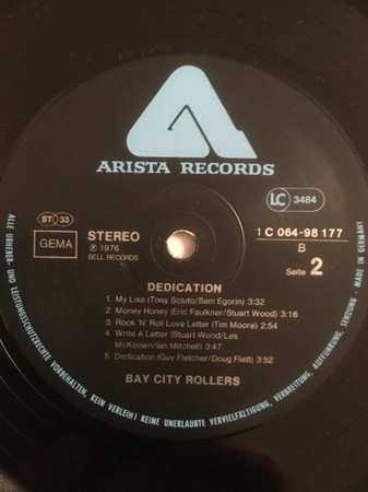 LP Bay City Rollers: Dedication
