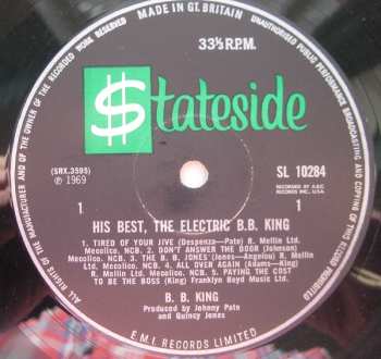 LP B.B. King: His Best - The Electric B.B. King