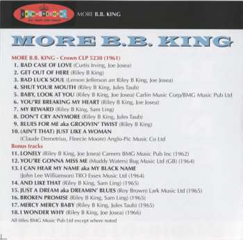 CD B.B. King: More B.B. King