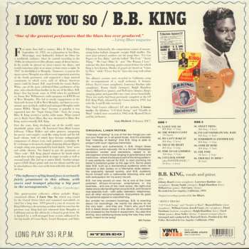 LP B.B. King Orchestra: I Love You So LTD