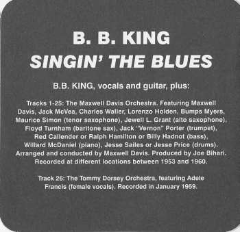 CD B.B. King: Singin' The Blues / More LTD
